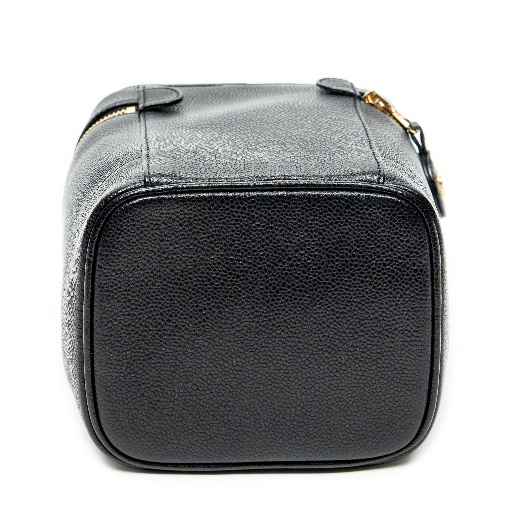 Pouch Timeless Tall Vanity Case Black Caviar Leather
