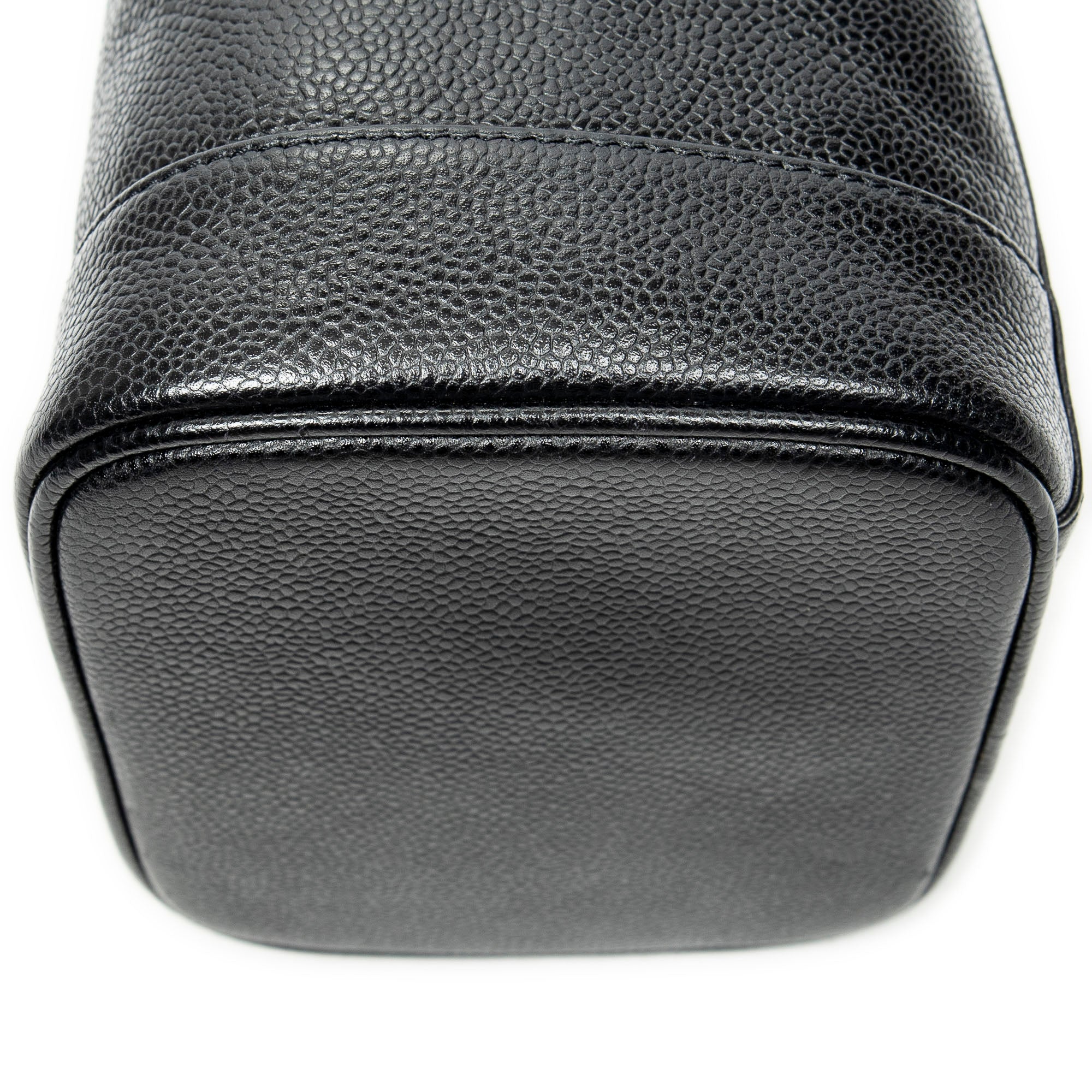 Pouch Timeless Tall Vanity Case Black Caviar Leather
