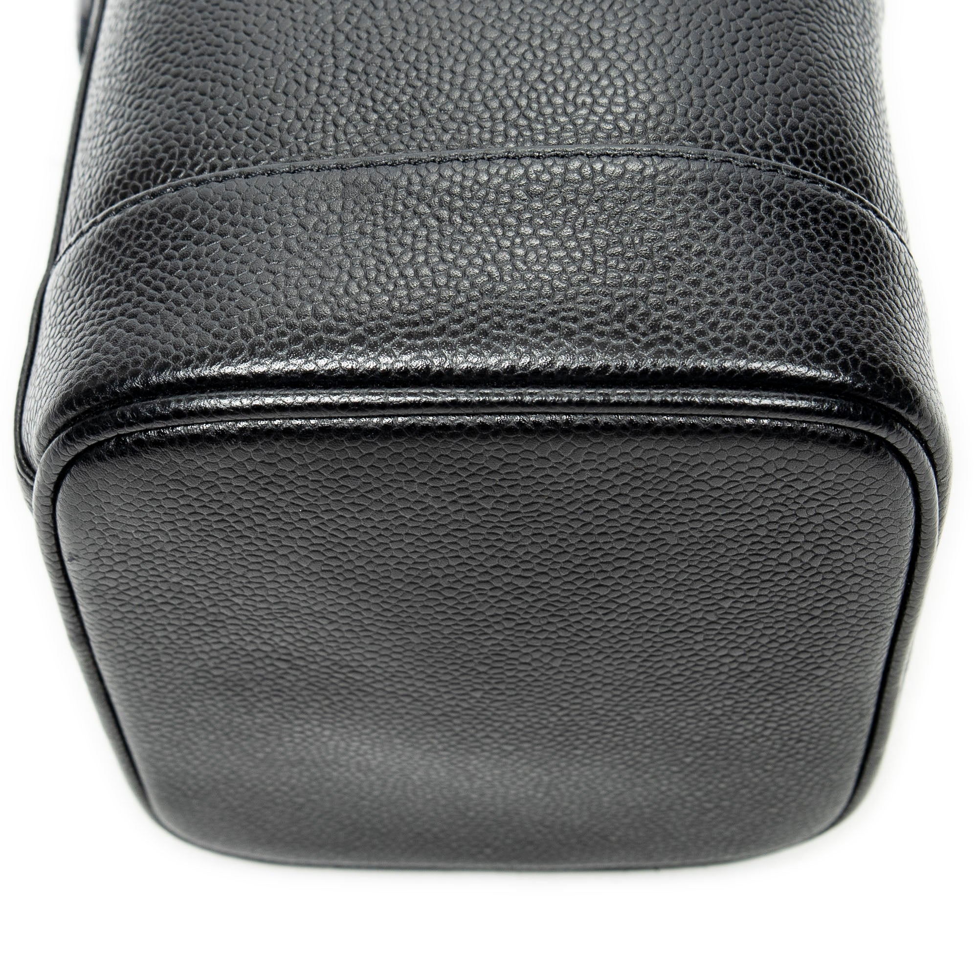 Pouch Timeless Tall Vanity Case Black Caviar Leather