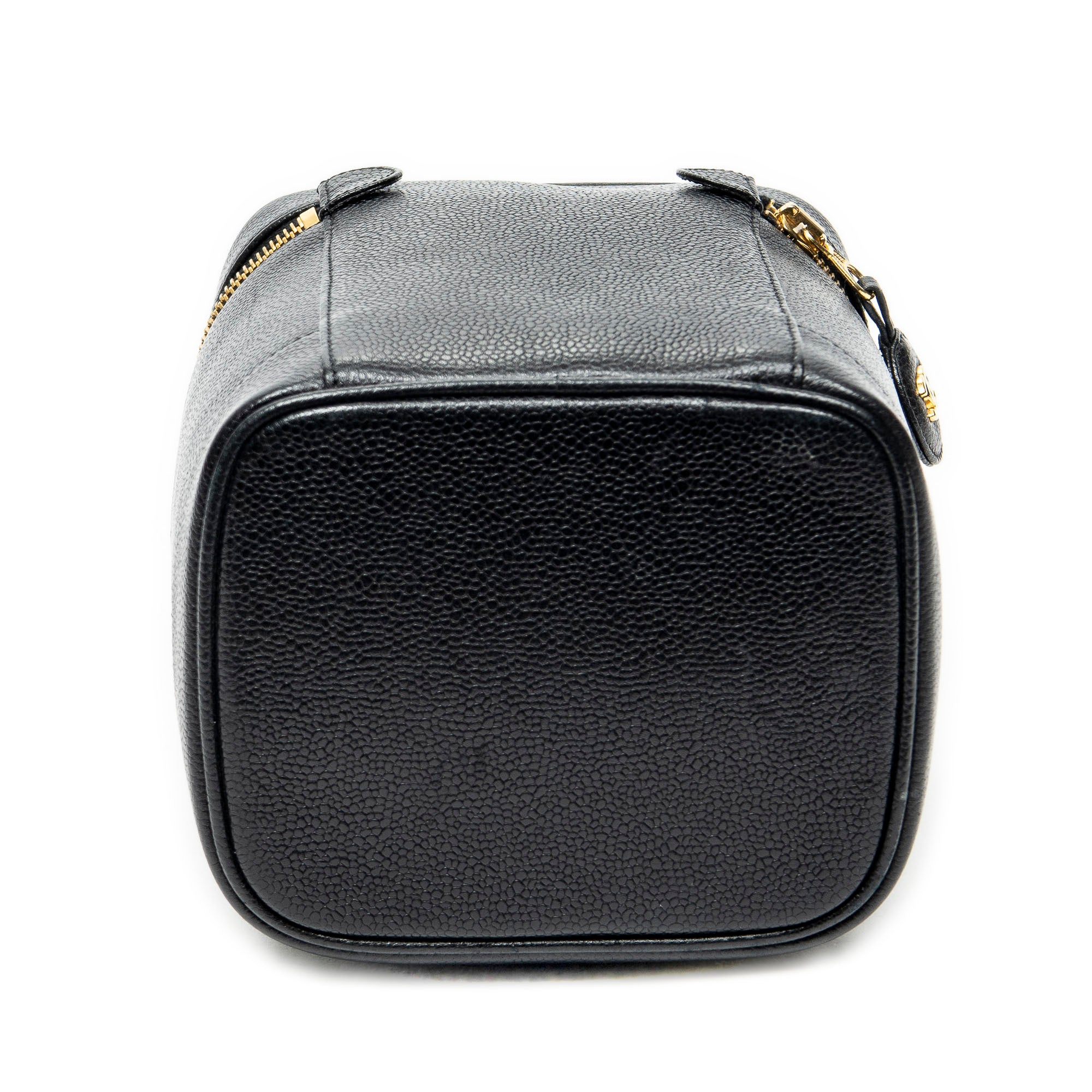 Pouch Timeless Tall Vanity Case Black Caviar Leather