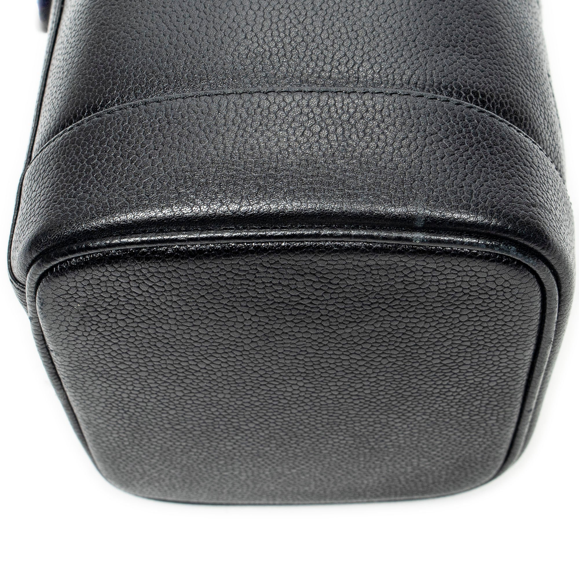 Pouch Timeless Tall Vanity Case Black Caviar Leather