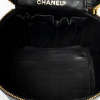 Pouch Timeless Tall Vanity Case Black Caviar Leather