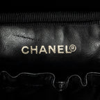 Pouch Timeless Tall Vanity Case Black Caviar Leather