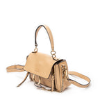 Shoulder Bag Mini Faye Day Tan Grained Calfskin Leather