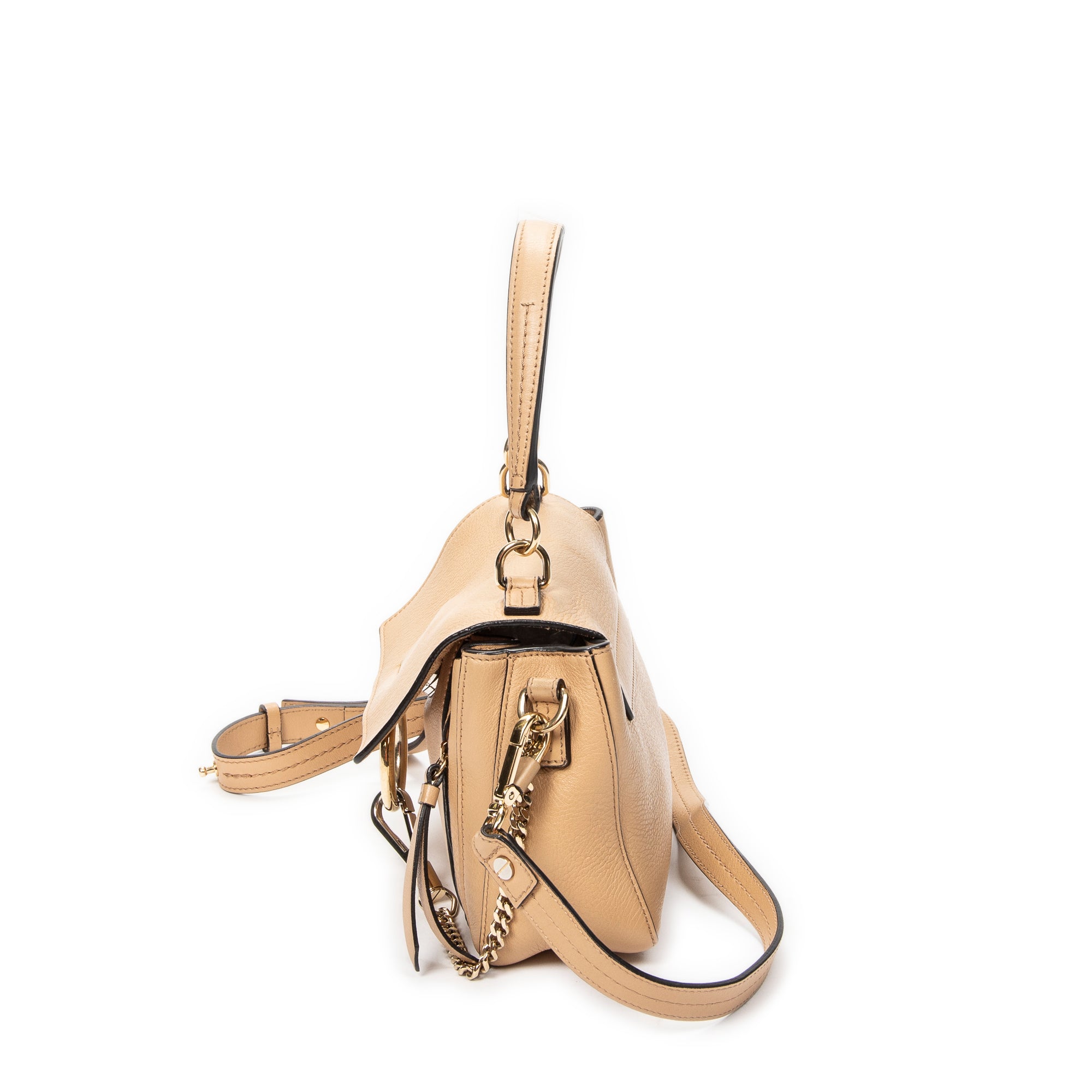 Shoulder Bag Mini Faye Day Tan Grained Calfskin Leather