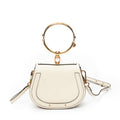 Shoulder Bag Nile Bracelet Bag Ivory Calfskin Leather