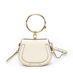 Shoulder Bag Nile Bracelet Bag Ivory Calfskin Leather