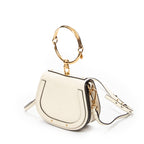 Shoulder Bag Nile Bracelet Bag Ivory Calfskin Leather