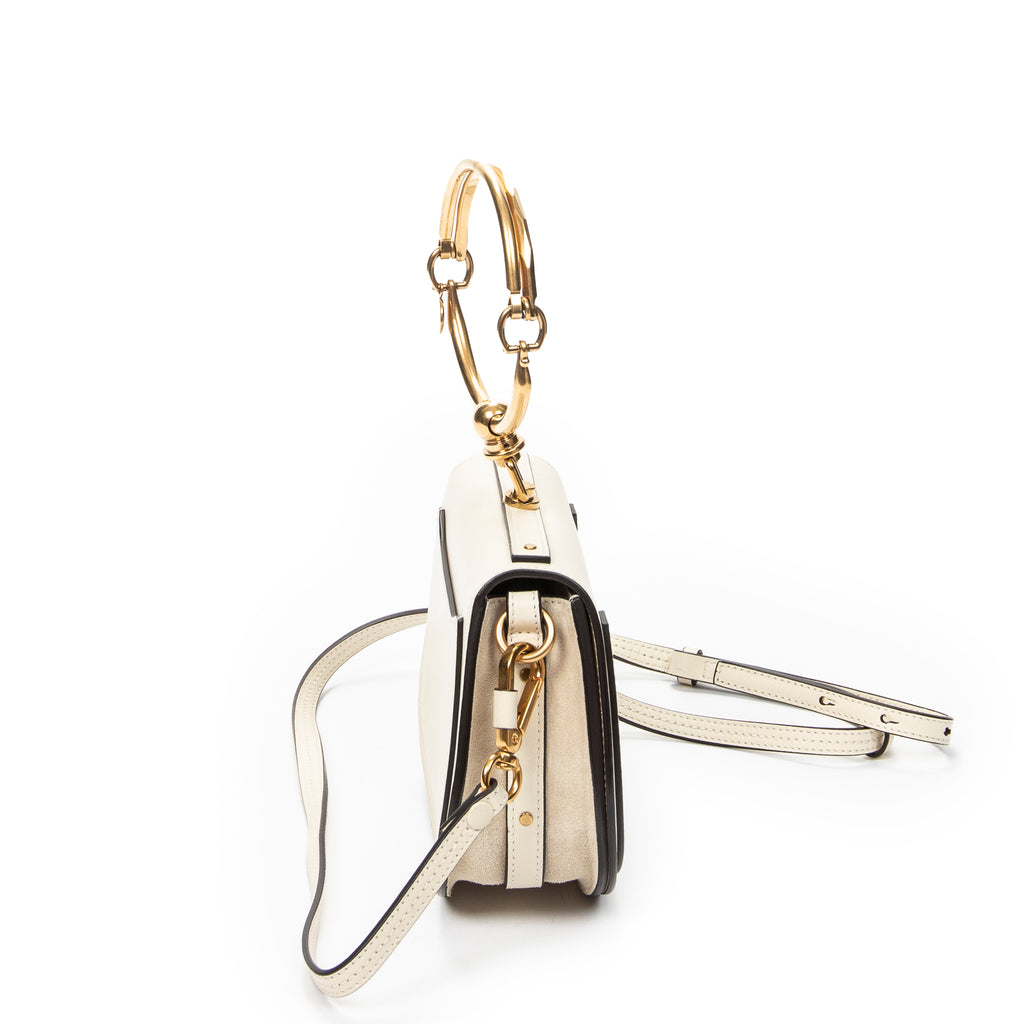 Shoulder Bag Nile Bracelet Bag Ivory Calfskin Leather