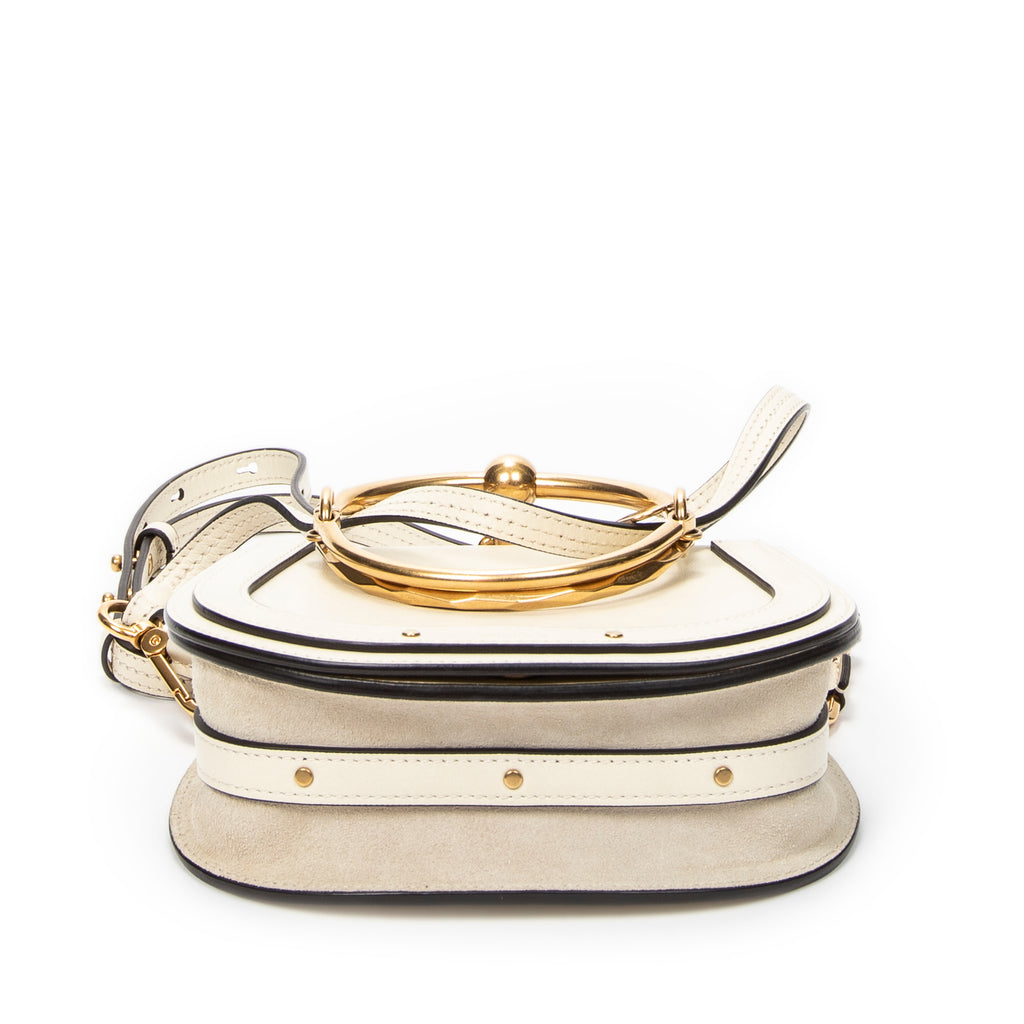 Shoulder Bag Nile Bracelet Bag Ivory Calfskin Leather