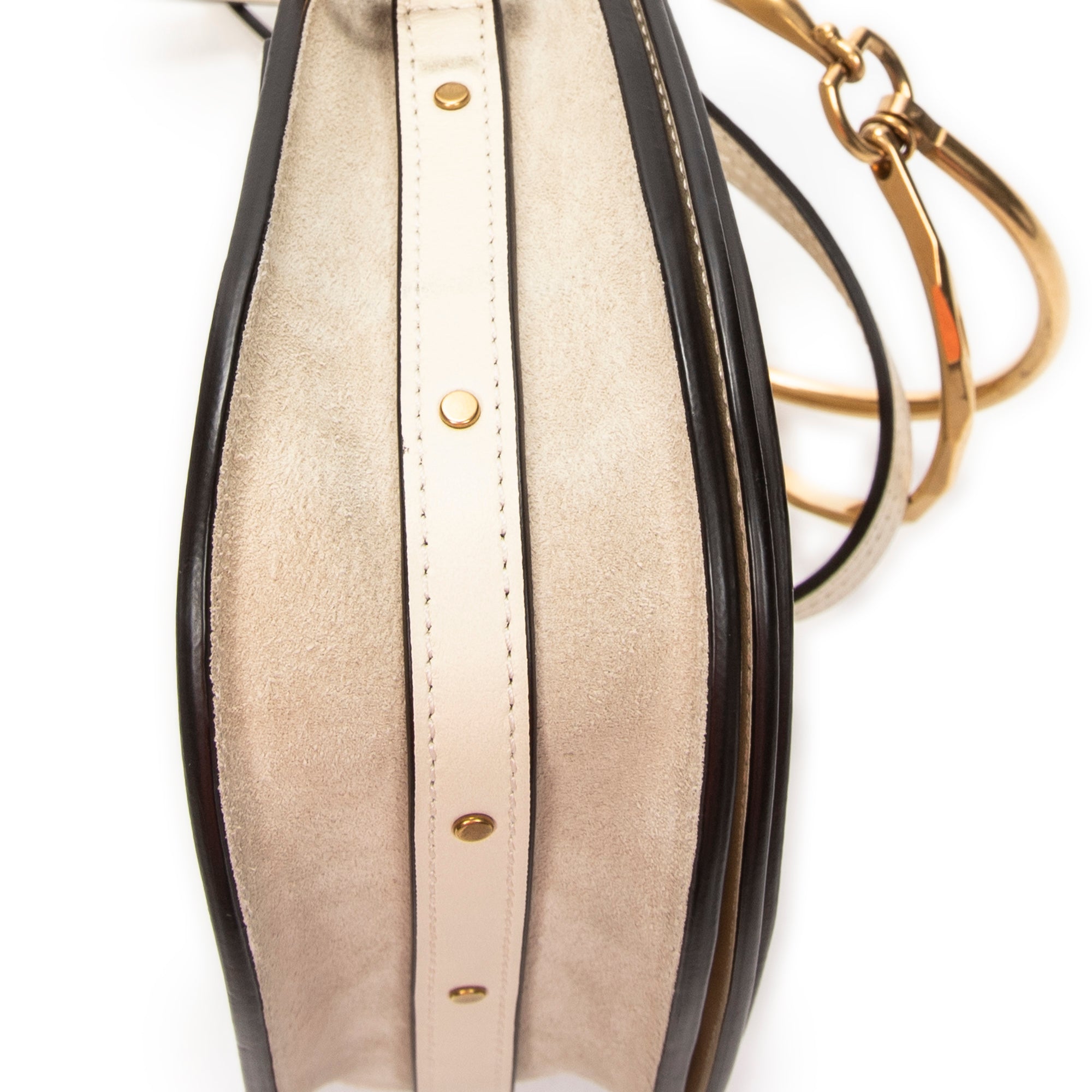 Shoulder Bag Nile Bracelet Bag Ivory Calfskin Leather
