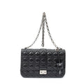 Shoulder Bag Large Miss Dior Flap Black Cannage Lambskin Leather