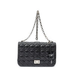 Shoulder Bag Large Miss Dior Flap Black Cannage Lambskin Leather