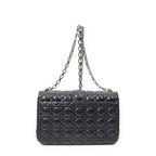 Shoulder Bag Large Miss Dior Flap Black Cannage Lambskin Leather