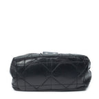 Shoulder Bag New Lock Ruffle Flap Black Cannage Lambskin Leather