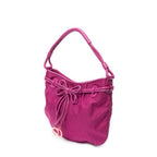 Shoulder Bag Bow Charm Hobo Magenta Diorissimo Canvas