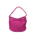Shoulder Bag Bow Charm Hobo Magenta Diorissimo Canvas