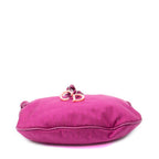 Shoulder Bag Bow Charm Hobo Magenta Diorissimo Canvas