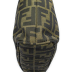 Shoulder Bag Zip Tote Brown Zucca Canvas
