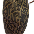 Shoulder Bag Square Tote Brown Zucca Canvas