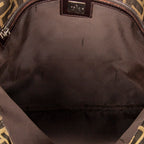 Shoulder Bag Square Tote Brown Zucca Canvas