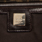 Shoulder Bag Square Tote Brown Zucca Canvas