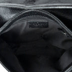 Shoulder Bag Small Waist Pouch Black Monogrammed Canvas