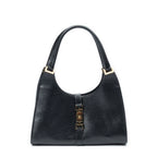 Shoulder Bag Jackie Bardot Tote Black Textured Calfskin Leather