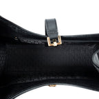Shoulder Bag Jackie Bardot Tote Black Textured Calfskin Leather