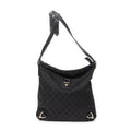 Shoulder Bag Abbey Crossbody Black Monogrammed Canvas