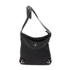 Shoulder Bag Abbey Crossbody Black Monogrammed Canvas