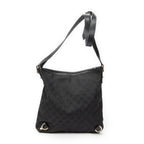 Shoulder Bag Abbey Crossbody Black Monogrammed Canvas