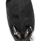 Shoulder Bag Abbey Crossbody Black Monogrammed Canvas