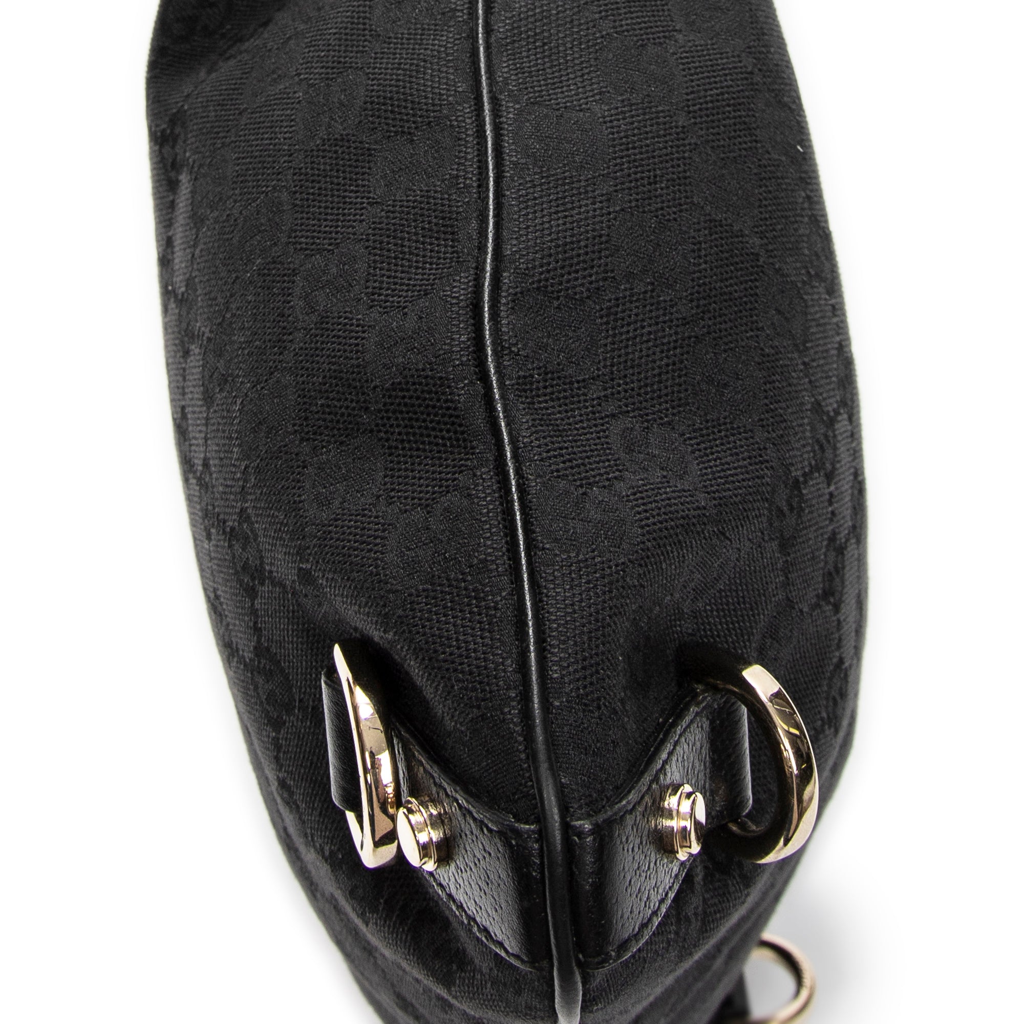 Shoulder Bag Abbey Crossbody Black Monogrammed Canvas