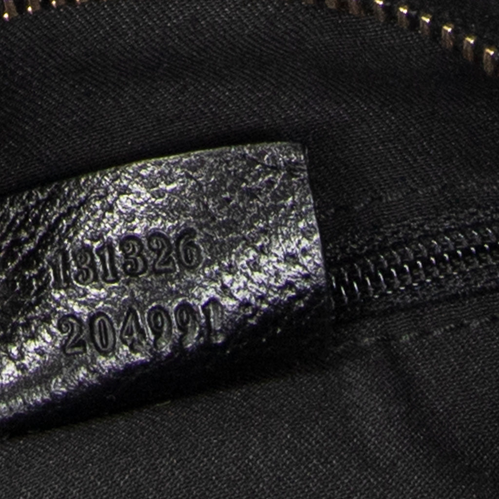Shoulder Bag Abbey Crossbody Black Monogrammed Canvas