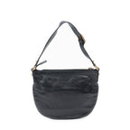 Shoulder Bag Blondie Hobo Black Textured Calfskin Leather