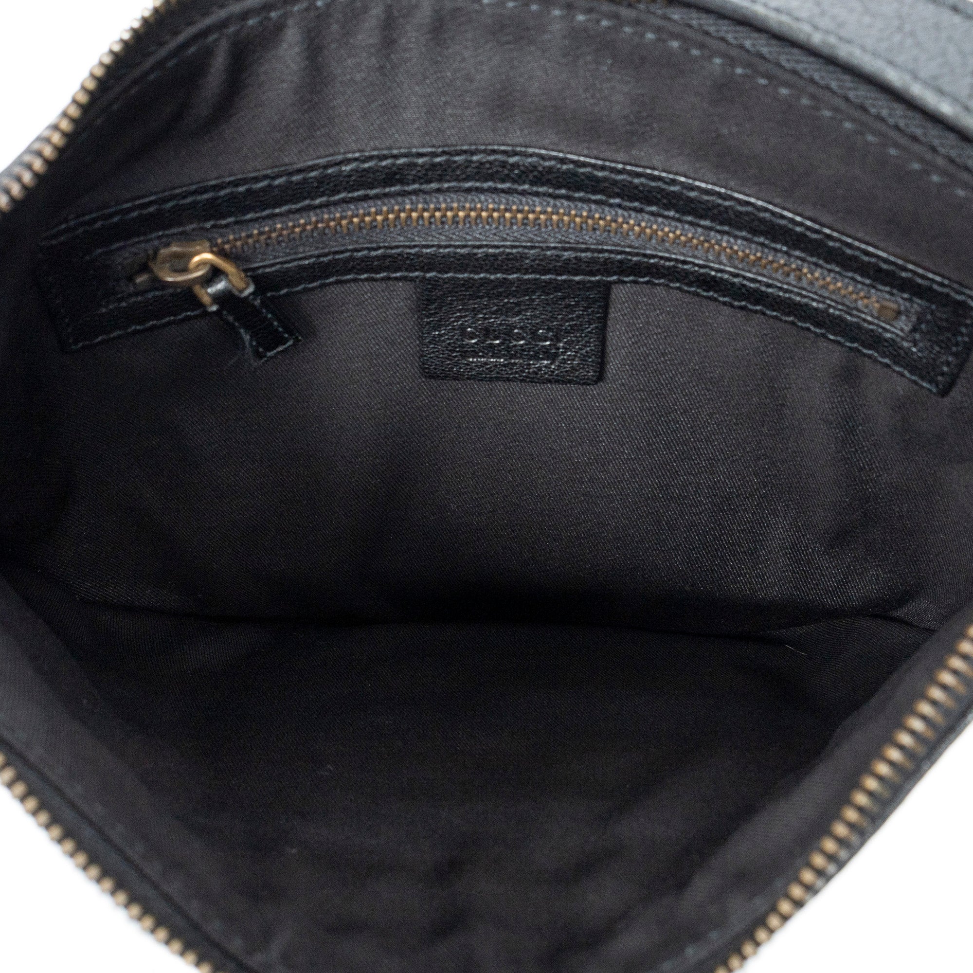 Shoulder Bag Blondie Hobo Black Textured Calfskin Leather