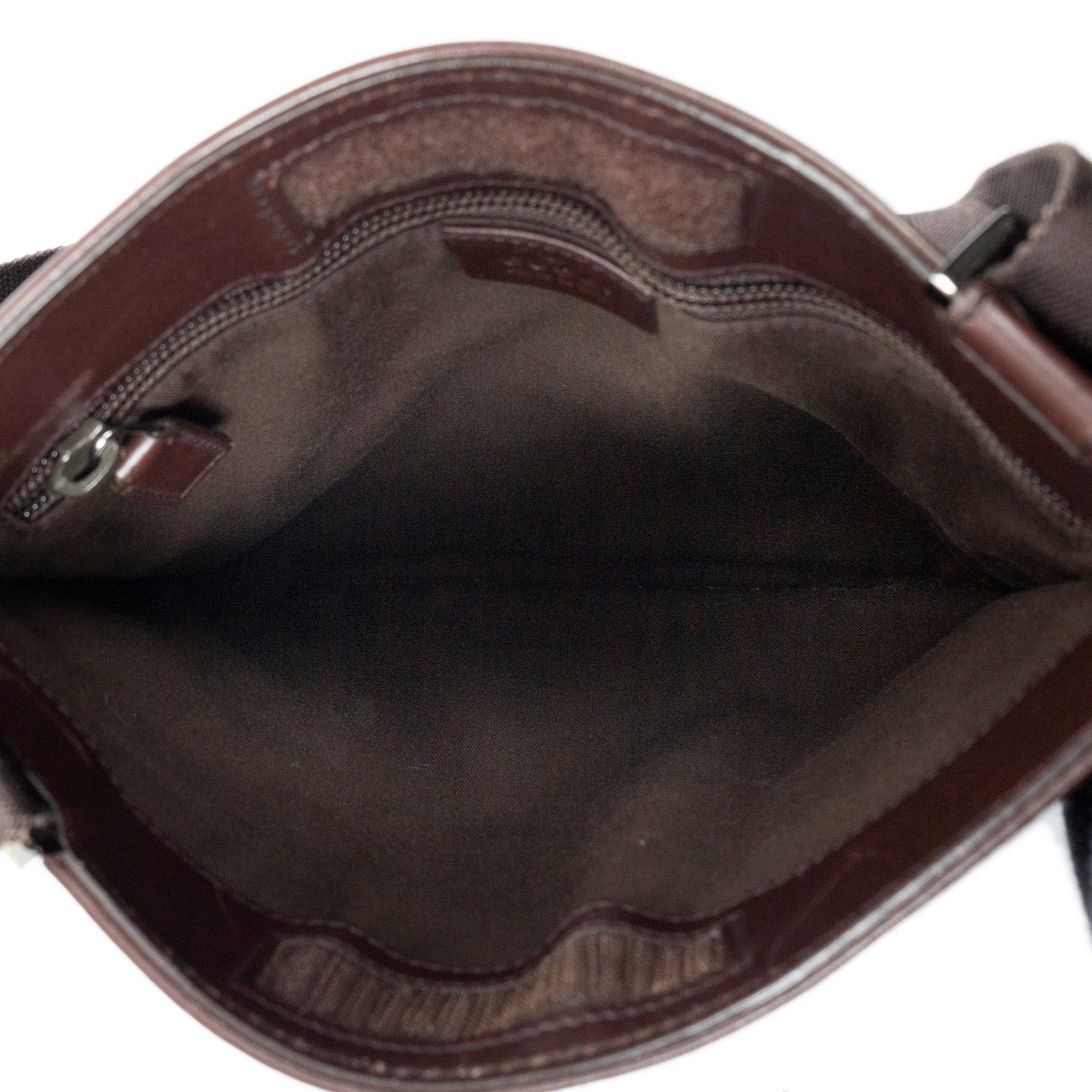 Shoulder Bag Small Flat Messenger Brown Guccissima Leather