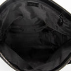 Shoulder Bag Zip Messenger Black Monogrammed Canvas