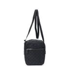 Shoulder Bag Small Square Crossbody Black Monogrammed Canvas