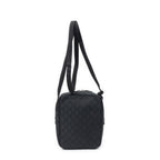 Shoulder Bag Small Square Crossbody Black Monogrammed Canvas