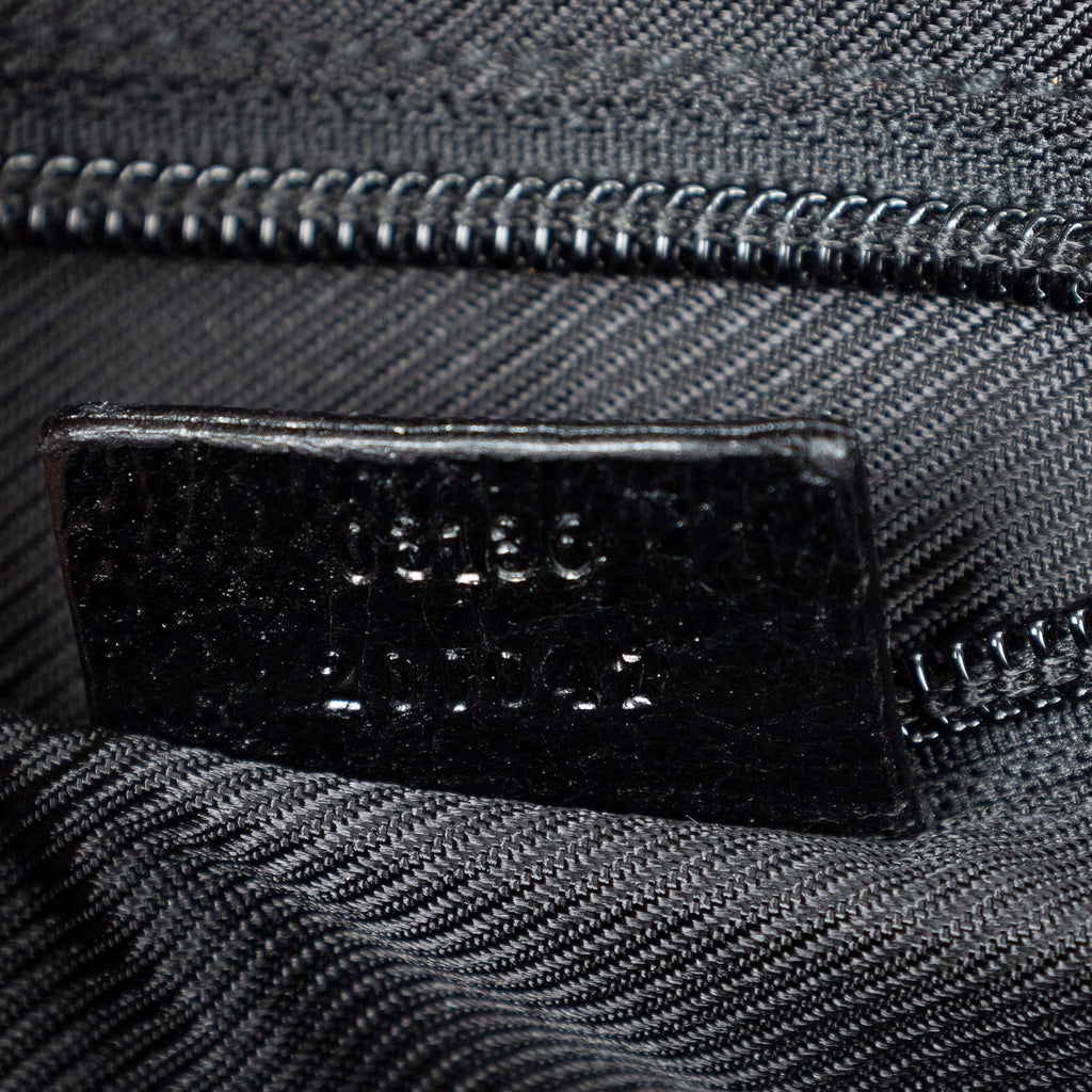 Shoulder Bag Small Square Crossbody Black Monogrammed Canvas
