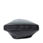 Shoulder Bag Attache Hobo Black Smooth Calfskin Leather