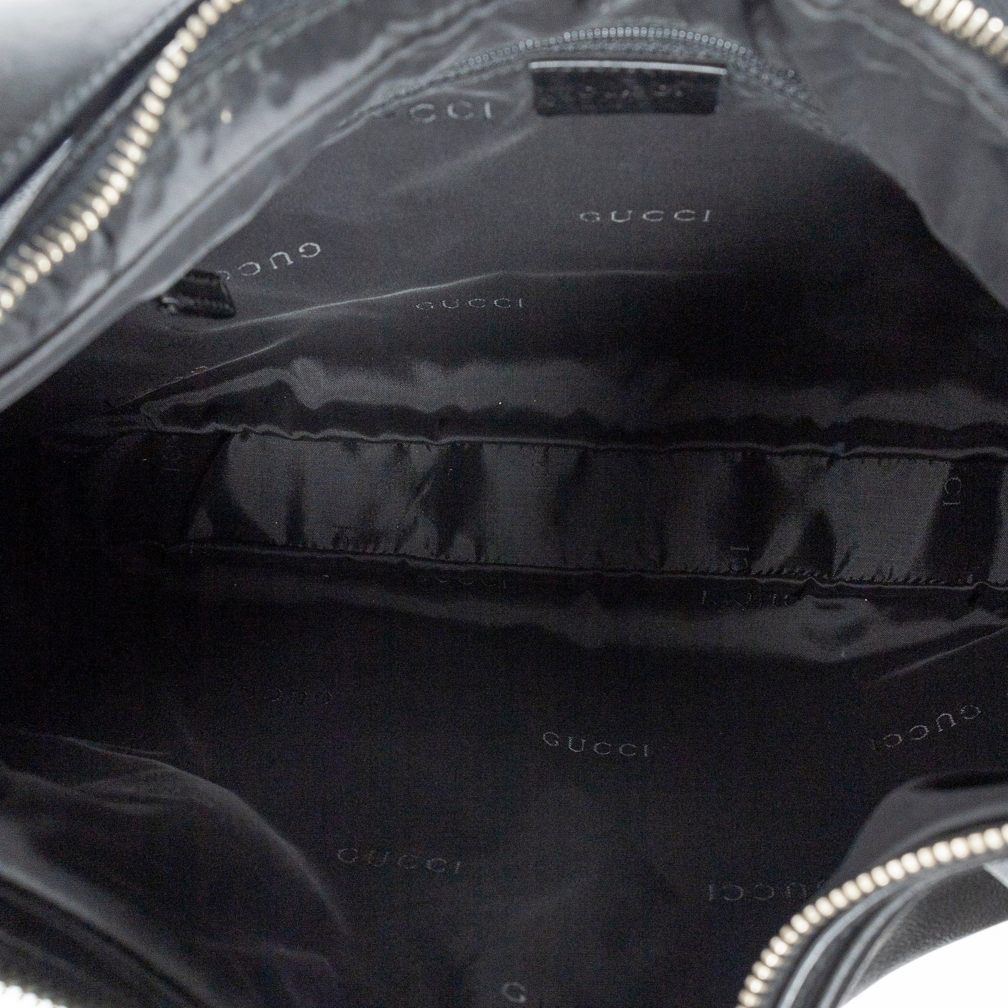 Shoulder Bag Attache Hobo Black Smooth Calfskin Leather