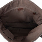Shoulder Bag Large Messenger Beige Monogrammed Canvas