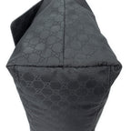 Shoulder Bag Large Messenger Black Monogrammed Nylon Canvas