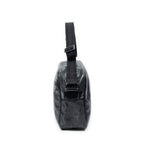 Shoulder Bag Large Messenger Black Guccissima Imprint Coated Canvas