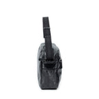 Shoulder Bag Large Messenger Black Guccissima Imprint Coated Canvas