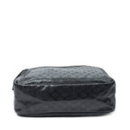 Shoulder Bag Large Messenger Black Guccissima Imprint Coated Canvas
