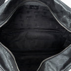 Sac Bandoulière Grand Messenger Noir Toile Enduite Imprimée Guccissima